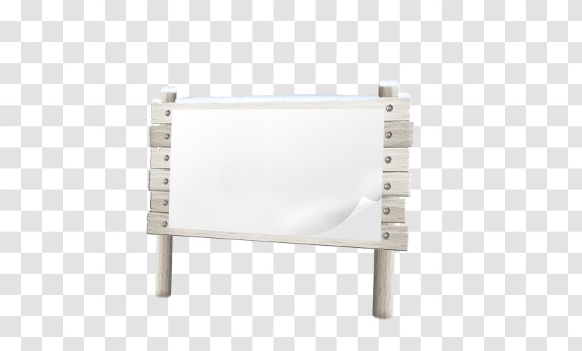 White Clip Art - Rectangle - Billboard Transparent PNG