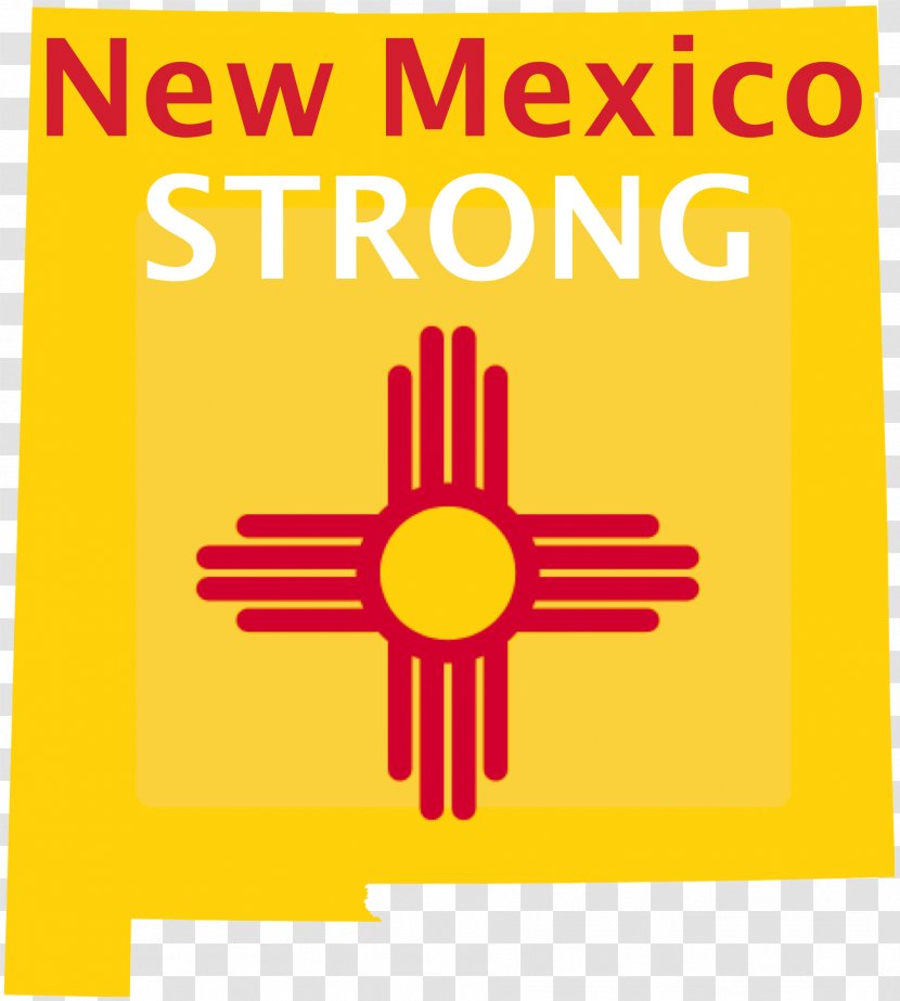 Flag Of New Mexico Map State - Yellow Transparent PNG
