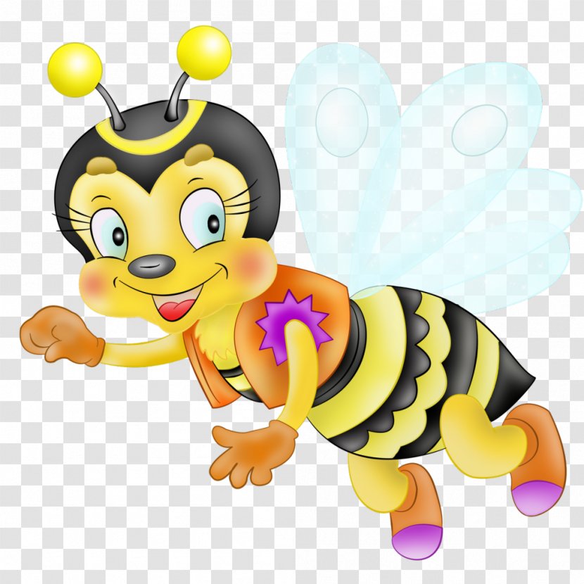 Bee Insect Drawing - Cartoon Transparent PNG
