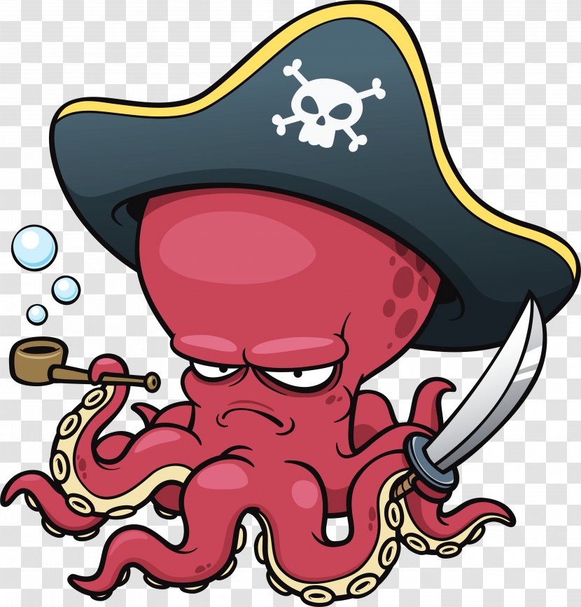 Cartoon Piracy Royalty-free - Watercolor - Pirates Transparent PNG