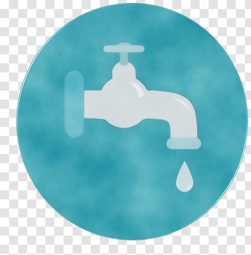 Turquoise Aqua Cloud Symbol Transparent PNG