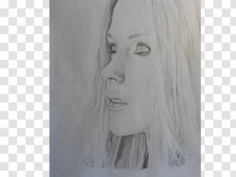 Figure Drawing Portrait Monochrome Photography - Cartoon - Avril Lavigne Transparent PNG