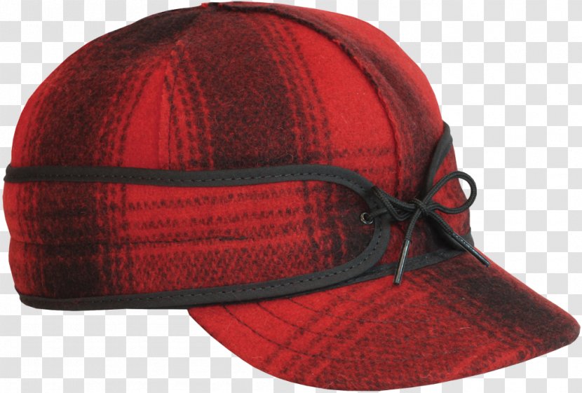 Stormy Kromer Cap Hat Flannel Wool - Red Transparent PNG