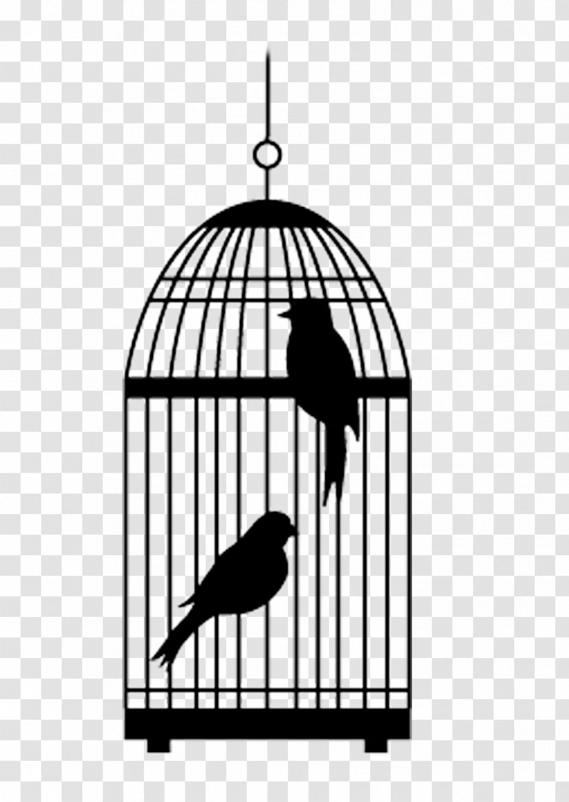 Birdcage Clip Art - Parrot - A Cage Of Two Birds Transparent PNG