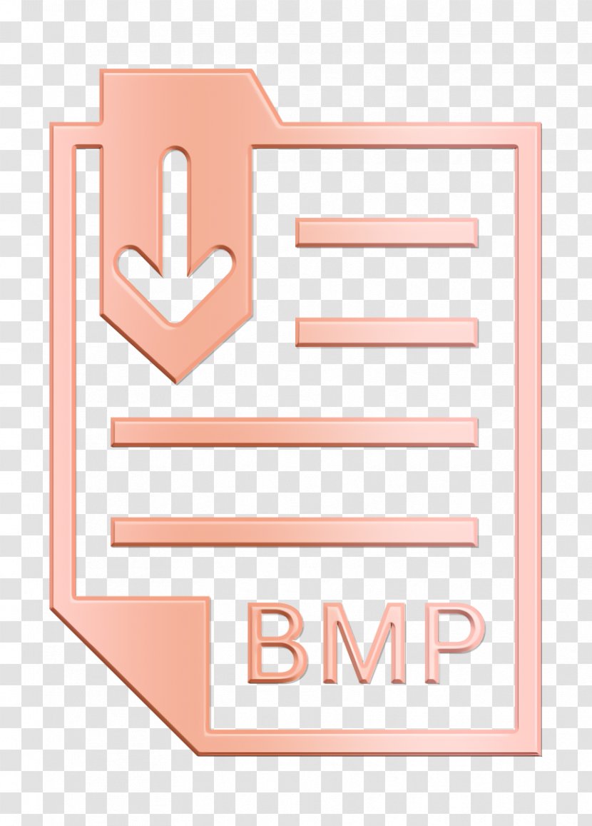 Bmp Icon File Extension - Pink - Peach Material Property Transparent PNG