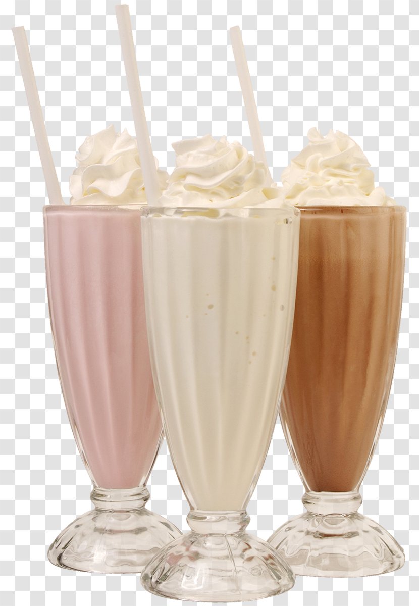 Neapolitan Ice Cream Milkshake Soft Drink - Flavor - Three Cups Of Milk Tea Cover Material Free To Pull Transparent PNG