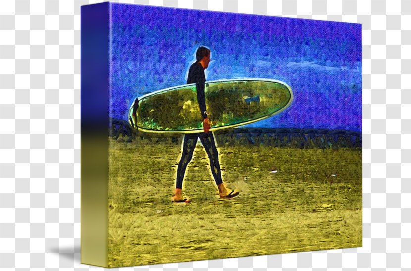 Venice Surfboard Water Resources Ecosystem Gallery Wrap - Grass - Energy Transparent PNG