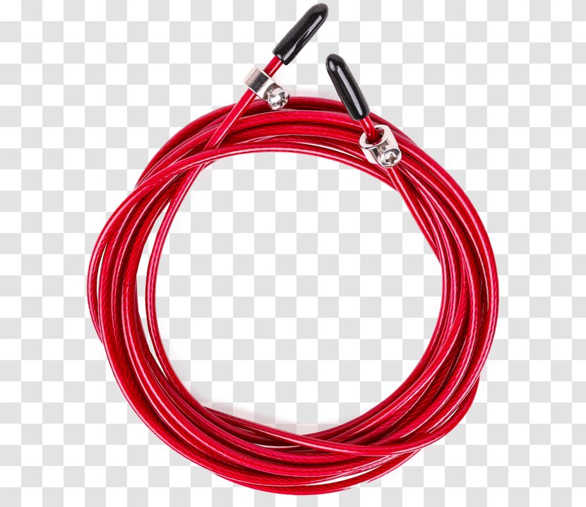Electrical Cable Red Jump Ropes Wire - American Gauge Transparent PNG
