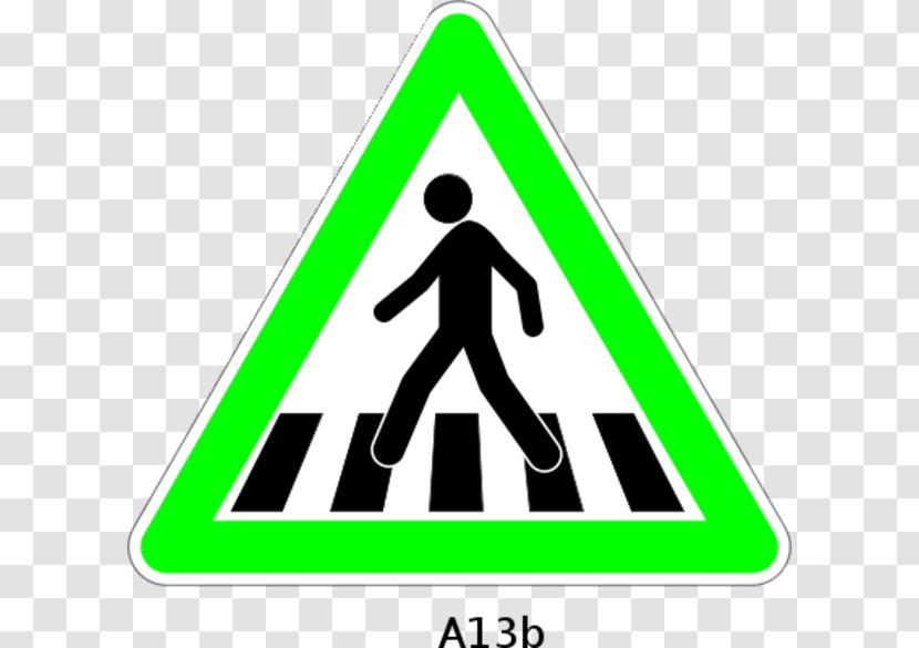Pedestrian Crossing Road Zebra Traffic Sign - Stop Transparent PNG