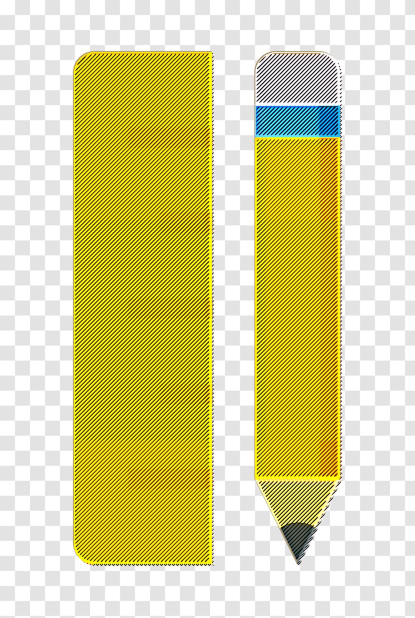Design Icon Education Learning - Pencil - Yellow Tool Transparent PNG