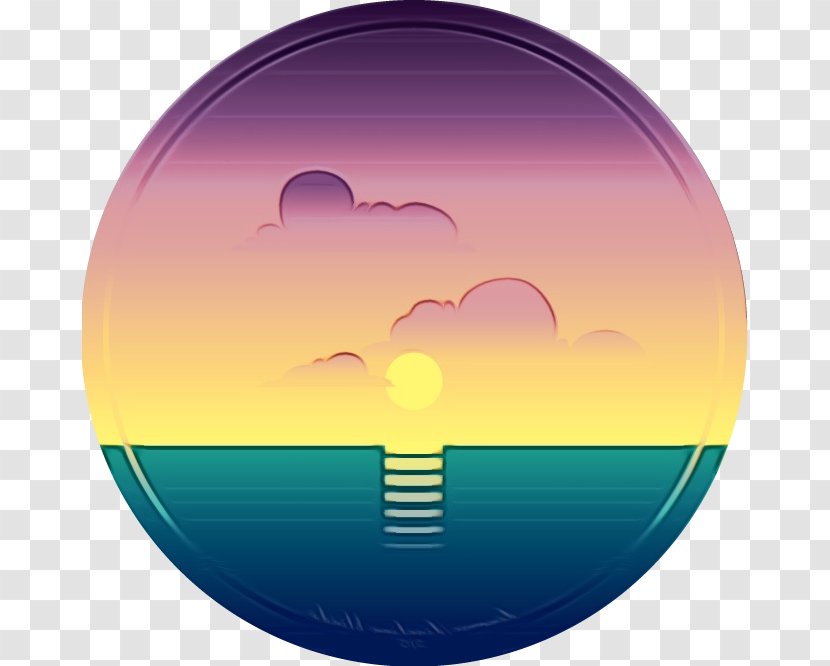 Sky Yellow Heart Cloud Horizon - Symbol - Meteorological Phenomenon Landscape Transparent PNG