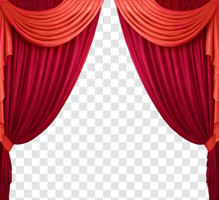 Theater Drapes And Stage Curtains - Stockxchng - Color Red Transparent PNG