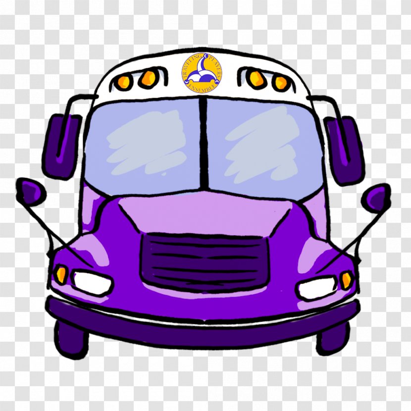 Bus Traveling Players Ensemble Car Transport - Purple Transparent PNG