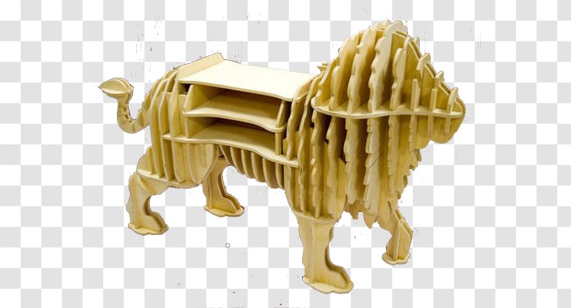 Vector Graphics Shelf Lion Three-dimensional Space Computer Numerical Control - Art - Furniture Transparent PNG