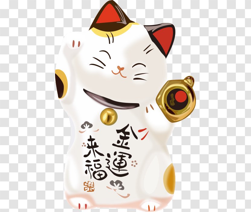 Maneki-neko Cat Illustration 0 Desktop Wallpaper - Japanese New Year - Maneki Neko Transparent PNG