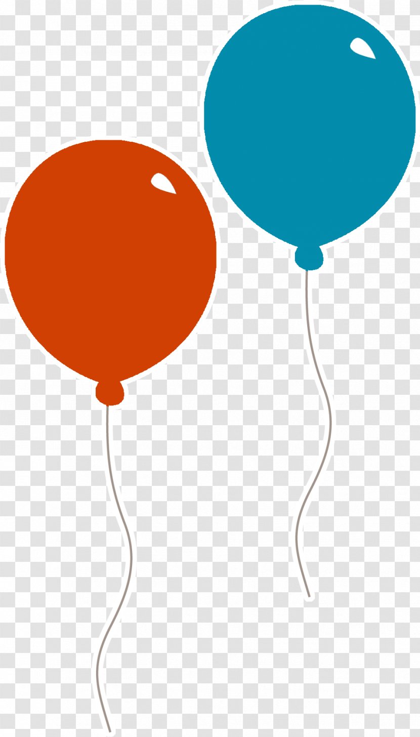 Happy Birthday Blue - Anagram Heart Balloon - Material Property Party Supply Transparent PNG