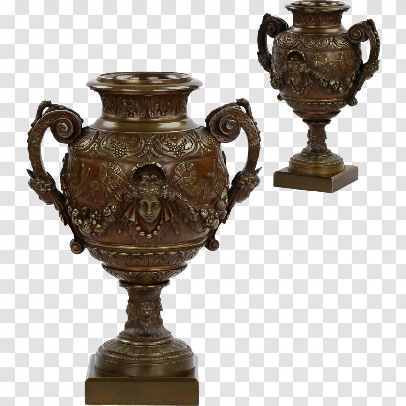 Vase Antique Urn Garniture Bronze - Ashes Transparent PNG