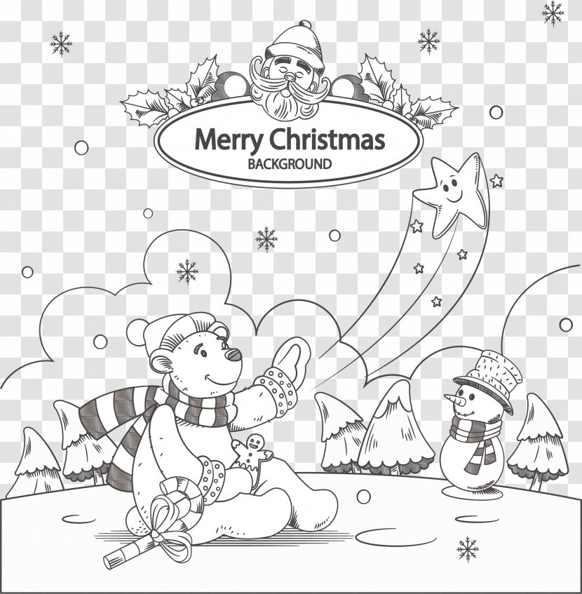 Illustration - Heart - Hand-painted Play Snow White Bear Transparent PNG