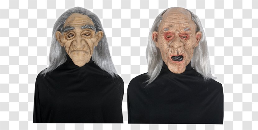 Man Mask Lady Face Costume - Old Ladies Transparent PNG
