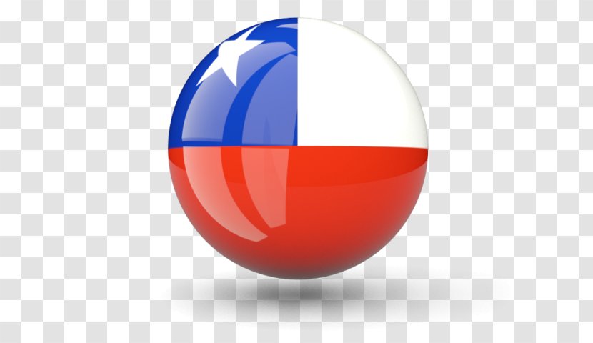 Clip Art Flag Of Chile - Sphere Transparent PNG