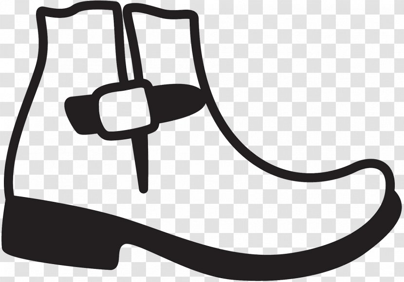 Clip Art Shoe Black & White - Blackandwhite - M Product Design Line Transparent PNG