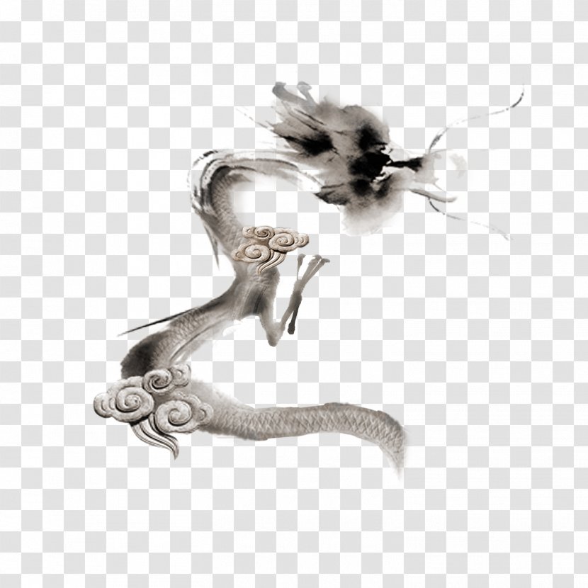 China Chinese Dragon Ink - Fictional Character - Cultural Creatives Transparent PNG