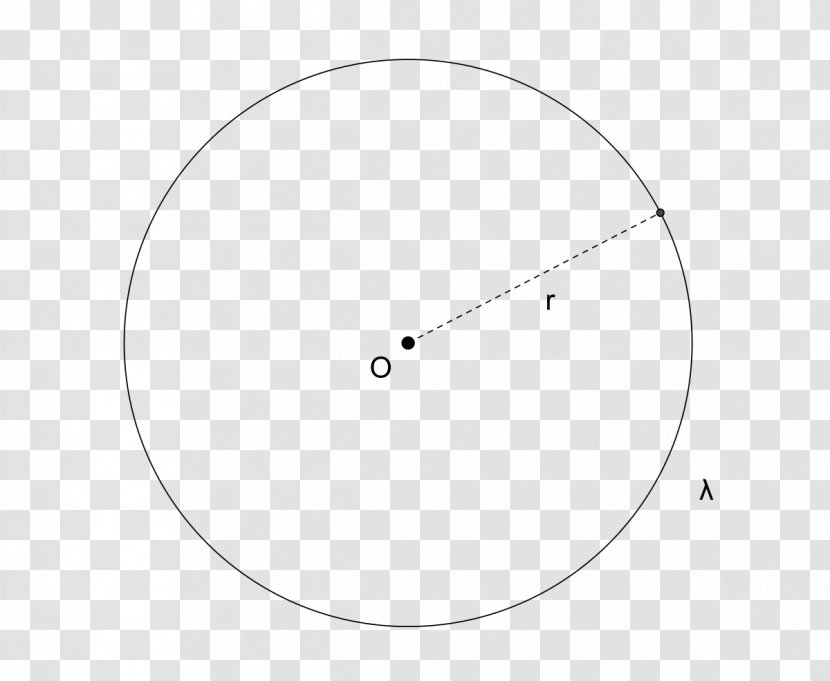 Circle Point Centre Radius Geometry - Diagram Transparent PNG