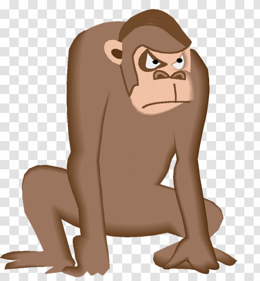Gorilla Monkey Chimpanzee Simian - Organism Transparent PNG