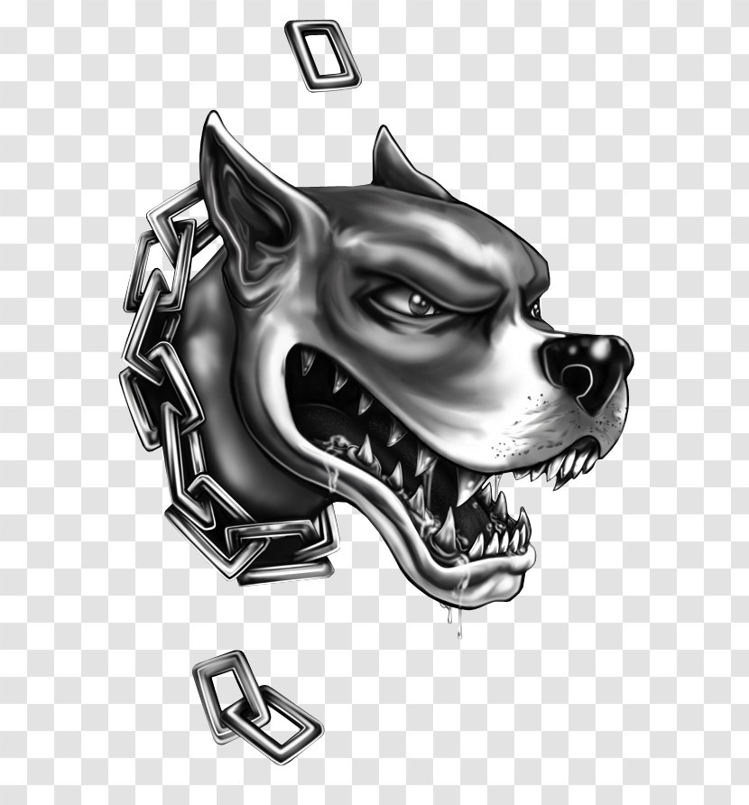 Pit Bull Bulldog Sleeve Tattoo Black-and-gray - Sports Equipment - Pittbull Transparent PNG