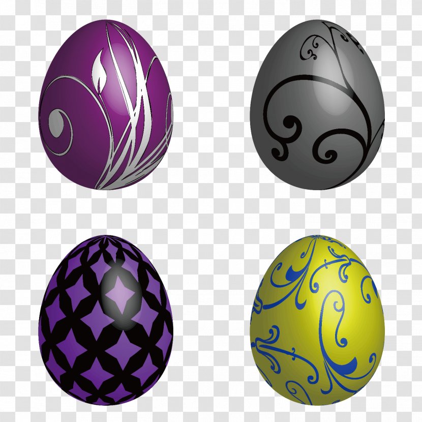 Egg Decorating Clip Art - Silhouette - Easter Eggs Transparent PNG
