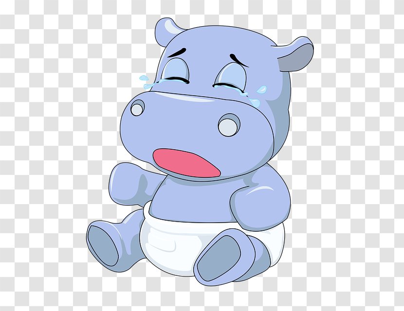 Hippopotamus Clip Art - Cartoon - Baby Hippo Transparent PNG