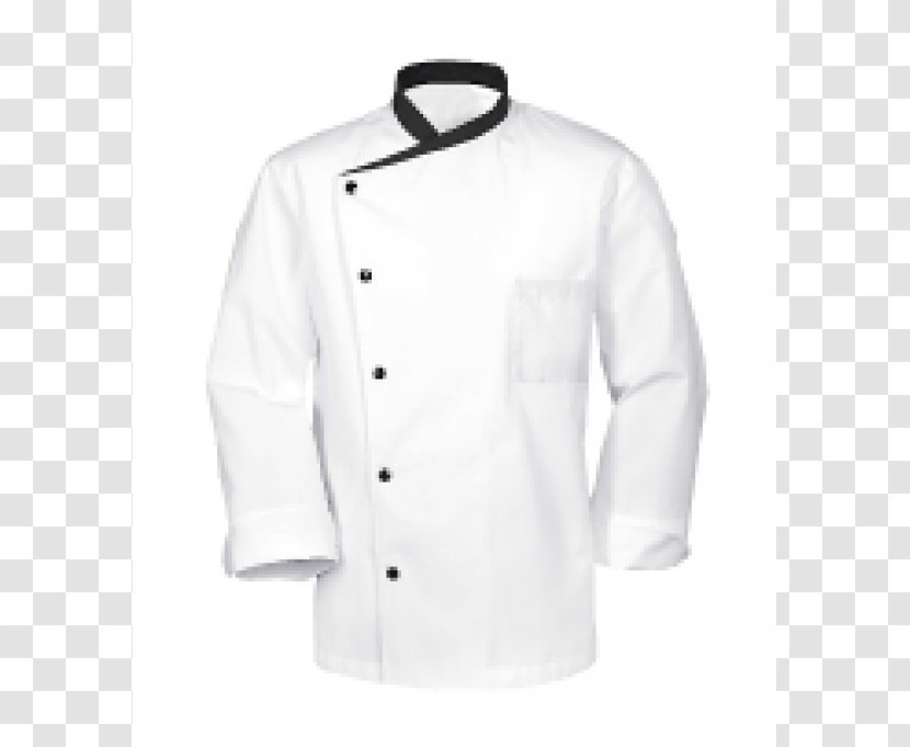 Chef's Uniform T-shirt Jacket - White Coat Transparent PNG