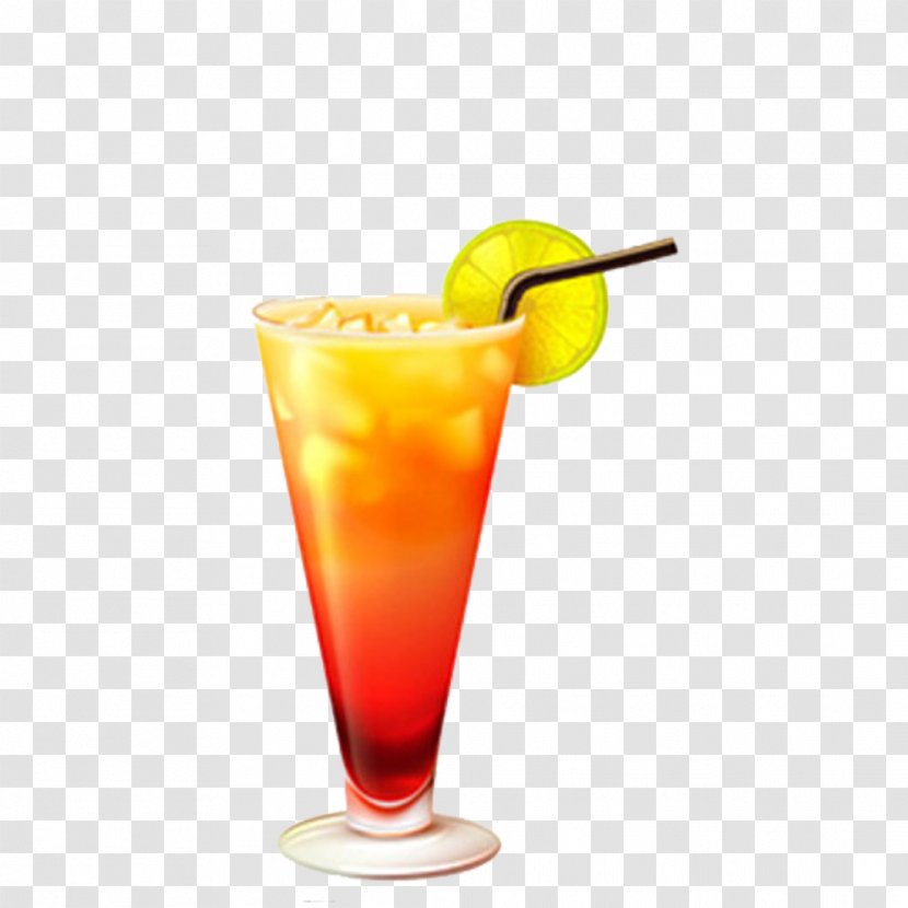 Tequila Sunrise Cocktail Shot Glass - Heart - Free Drink Cup Creative Matting Transparent PNG