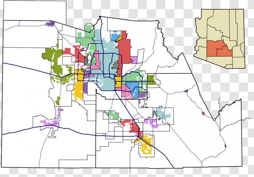 Phoenix Metropolitan Area Chandler World Map - Plan - Backstage Pass Transparent PNG