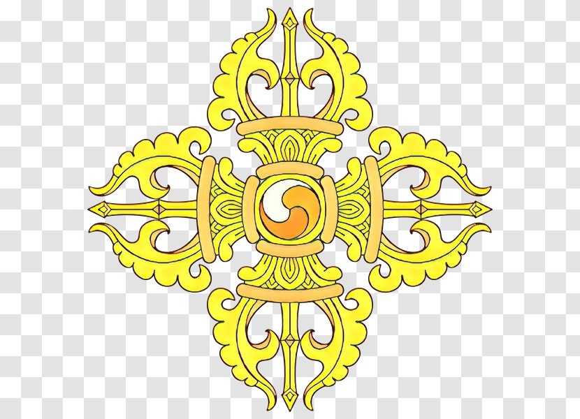 Buddhism Yellow - Kalachakra - Emblem Transparent PNG
