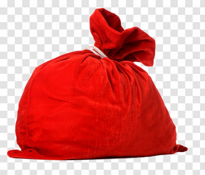 Santa Claus Stock Photography Bag Red - Hat - Sack Transparent PNG
