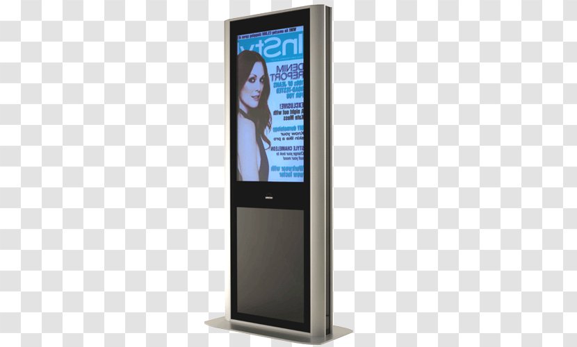 Display Device Advertising Totem Liquid-crystal Hantarex - Highdefinition Television - Glass Transparent PNG
