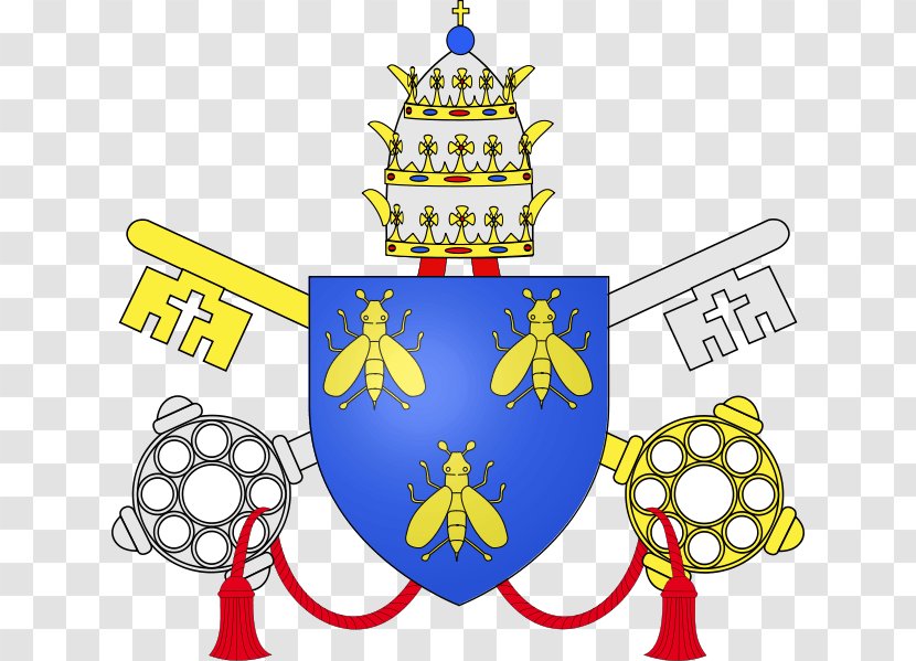 Pope Coat Of Arms Papal Coats Blazon Crest - Innocent X - Sacred Heart Jesus Transparent PNG