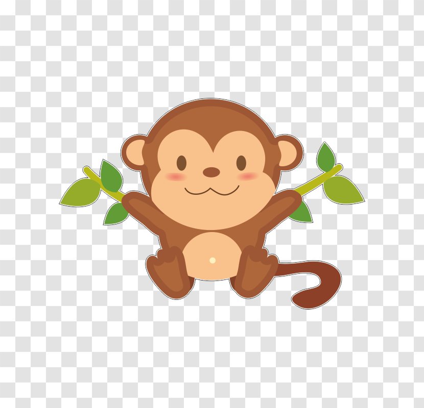 Monkey Clip Art - Fictional Character Transparent PNG