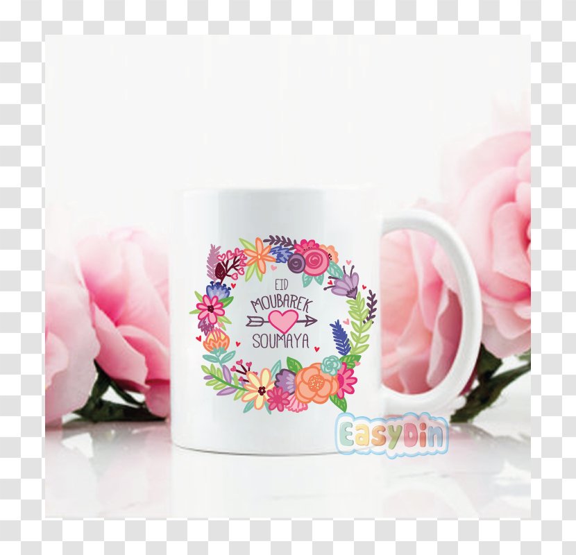 Mug Teacup Gift Ceramic - Personalization Transparent PNG