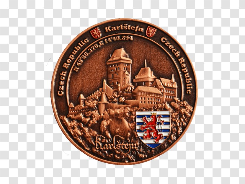 Bronze Medal Copper Coin - European Castle Transparent PNG
