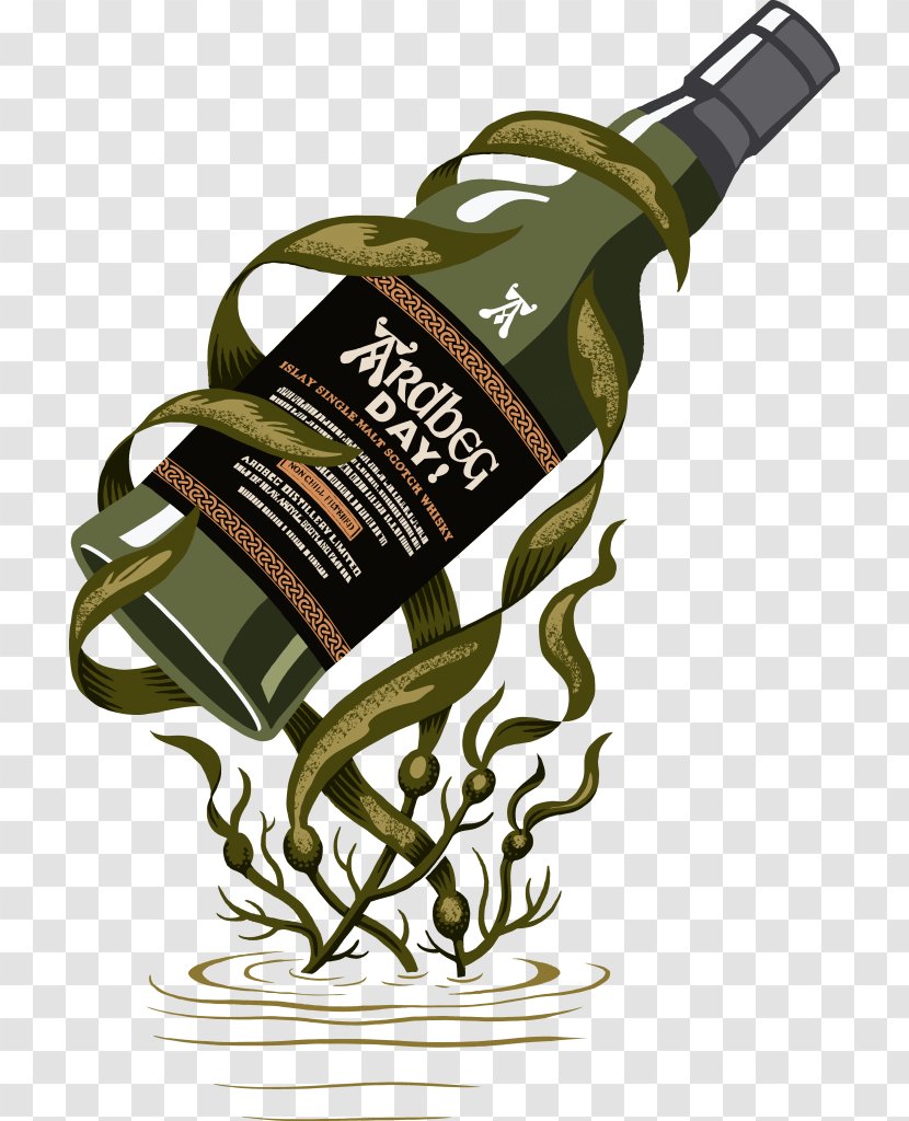 Ardbeg Single Malt Whisky Whiskey Liqueur - Nori Seaweed Transparent PNG