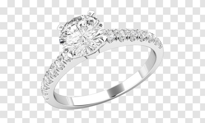 Engagement Ring Diamond Wedding Solitaire - Body Jewelry Transparent PNG