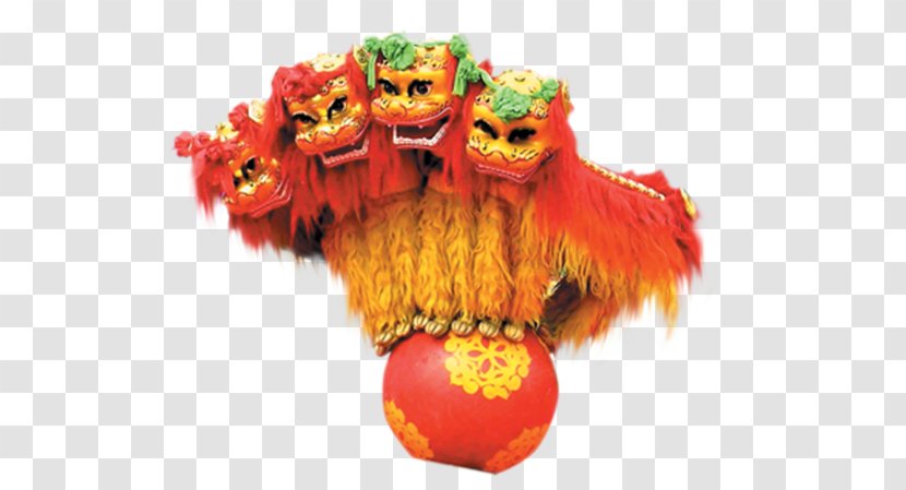 Chinese New Year Lion Dance - Toy Orange Transparent PNG