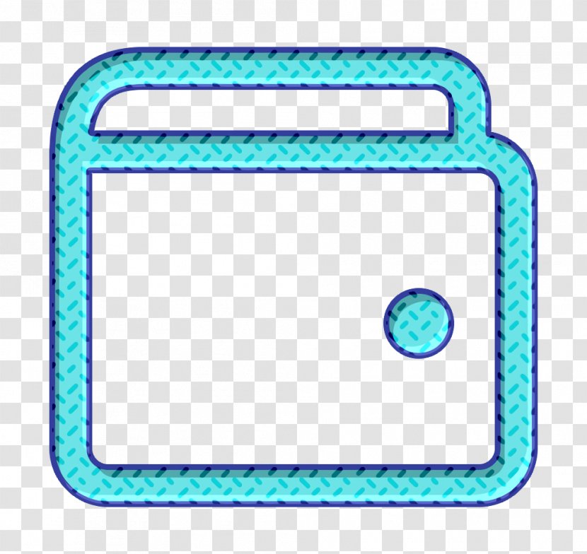 Ecommerce Icon Shop Wallet - Rectangle Turquoise Transparent PNG