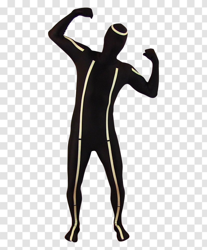Wetsuit Spandex Shoulder Silhouette Material - Costume - Bodysuits Unitards Transparent PNG