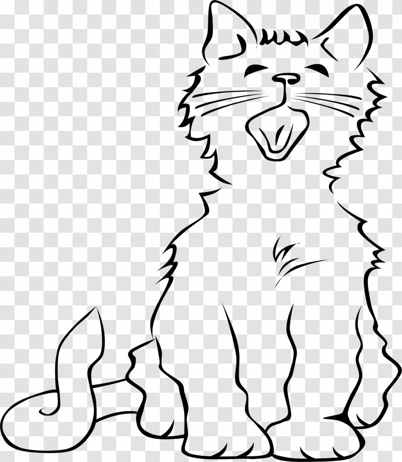 Kitten Norwegian Forest Cat Meow Clip Art - Silhouette Transparent PNG