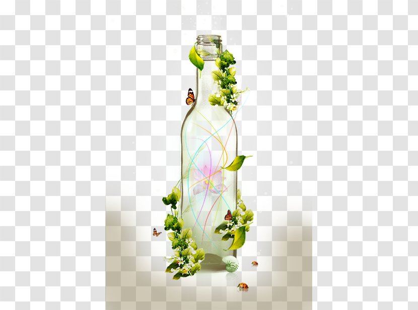 Glass Bottle Illustration - Bottles Transparent PNG