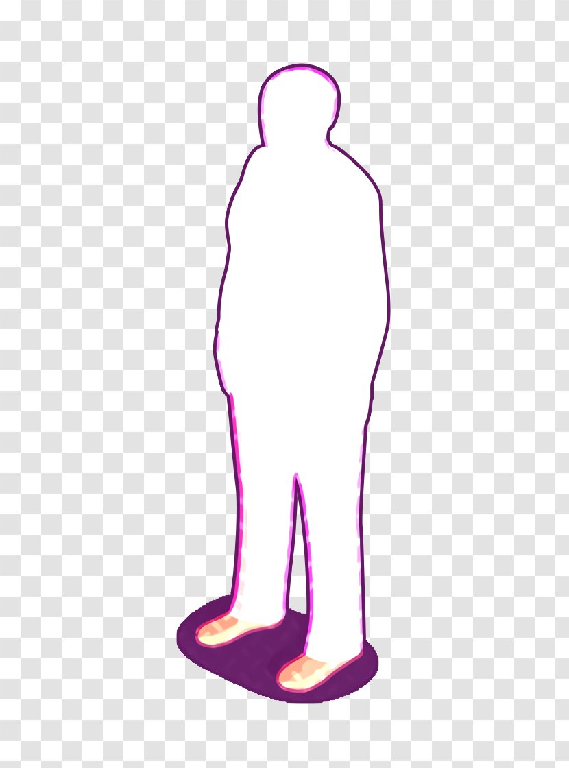 Human Icon Male Man - Purple - Silhouette Joint Transparent PNG