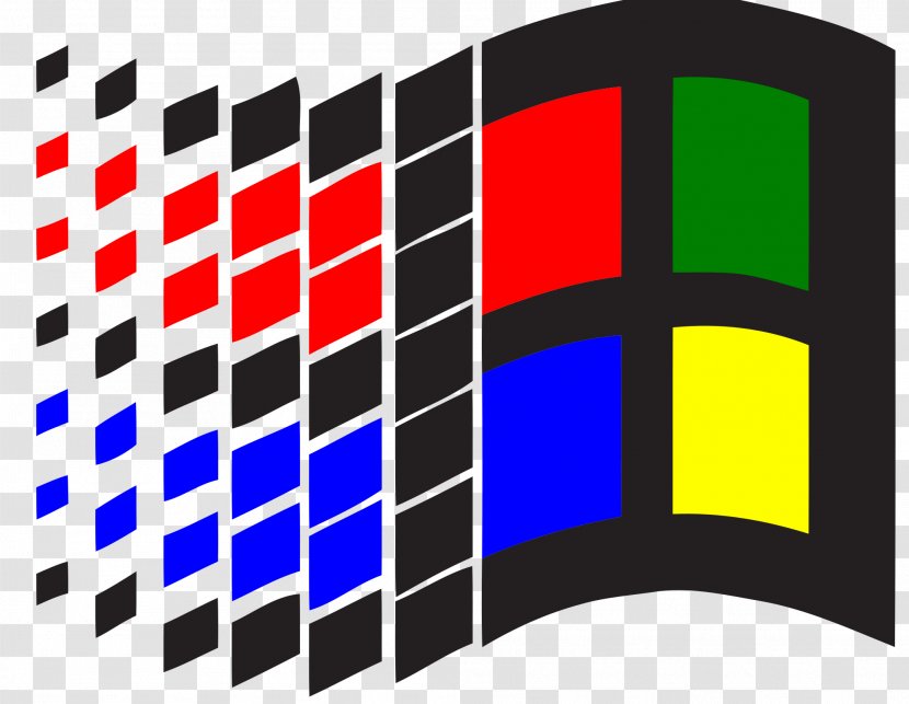Windows 3.1x Logo 8 1.0 - Microsoft Transparent PNG